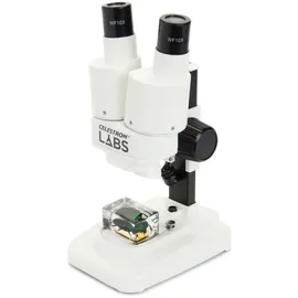 Celestron 44207 CL-S20 Stereo Microscope, 20x Magnification, White