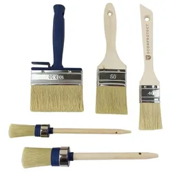 Scorprotect® Profi Streich-Set 5-teilig verschiedene Pinsel