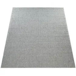 KADIMA DESIGN Outdoor Teppich Natur Balkon, Terrasse schmutzabweisend Grau Rechteckig 120x160 | 100% Polypropylen, Rücken aus Polypropylen | pflegeleicht