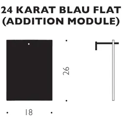 Ergänzungsmodul 24 Karat Blau Flat