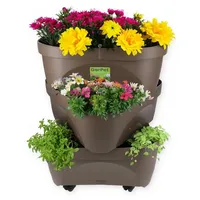 GarPet Kräuterspirale 3 Ebenen Komplettset 40 x 40 x 100 cm Grün