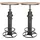 CLP 2er Set Stehtische Ruhr antik Silber