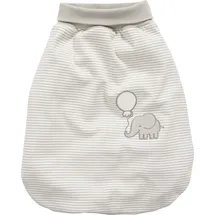 Playshoes Schnizler Baby Schlafsack, Strampelsack Elefant mit elastischem Umschlagbund, Beige (Natur 2), One size