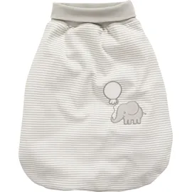 Playshoes Schnizler Baby Schlafsack, Strampelsack Elefant mit elastischem Umschlagbund, Beige (Natur 2), One size