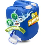 Kosmetex 2X 30L Wasserkanister mit Hahn, Blau, Kanister BPA frei & lebensmittelecht | Mit blauen Wasserhahn für Trinkwasser im Camping, Garten, Haushalt & Outdoor Einsatz