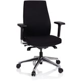 HJH Office Bürostuhl SKAVE 300 Stoff Schwarz Drehstuhl ergonomisch, Rückenlehne & Armlehnen höhenverstellbar
