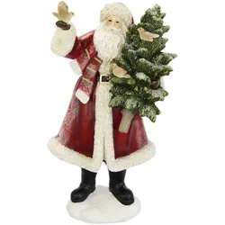 Weihnachtsfigur I.GE.A. "Nikolaus", rot, B:15cm H:29cm, Polyresin, Dekofiguren, Nikolaus Dekoration