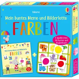 Usborne Publishing Mein buntes Memo und Bilderlotto: Farben