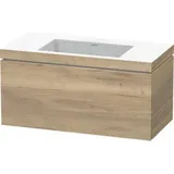 Duravit Waschtischunterschrank c-bonded L-Cube 100x48cm, o HL, Ei marm., 1 Ausz., wandhängend