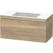 Duravit Waschtischunterschrank c-bonded L-Cube 100x48cm, o HL, Ei marm., 1 Ausz., wandhängend