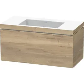 Duravit Waschtischunterschrank c-bonded L-Cube 100x48cm, o HL, Ei marm., 1 Ausz., wandhängend