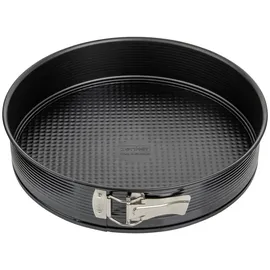 Zenker Springform mit Antihaftbeschichtung, runde Kuchenform mit Flachboden (Farbe: schwarz),