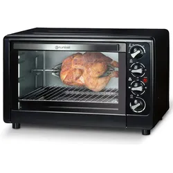 GRUNKEL HR-48RMRUSTI Schwarzer Elektroofen 48 L Widerstand M