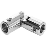 cyclingcolors Kreuzgelenk Kardangelenk für manuelle Rolladen mit Kurbel Kurbelstange Ersatzteile Handkurbel Fensterbeschläge, Außendurchmesser 18 mm Sechskantform 10 mm x Ø 13 mm