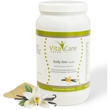 VitaCare Daily One Protein-Shake Vanille 630g - Whey-Proteinpulver mit Flohsamenschalenpulver von VitaCare
