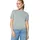 Zero Kurzarmpullover mit Wellensaum Silber Blau 42