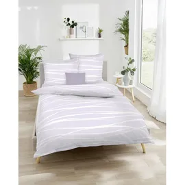 KAEPPEL Motion Mako-Satin flieder 155 x 220 cm + 80 x 80 cm