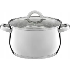 Ambition | Kochtopf 2,5L - 18 cm - Edelstahl - Induktionsgeeignet - Ergonomische Griffe - Glasdeckel