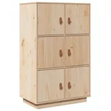 vidaXL Highboard 67x40x108,5 cm Massivholz Kiefer