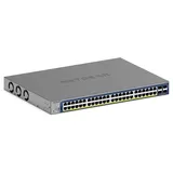 Netgear 52-Port PoE Gigabit Ethernet Smart Switch (GS752TXP) Managed, mit 48 PoE+ bei 380 W, 4 10G-SFP+, optionales Insight Cloud Management, Wand- oder Rack-Befestigung