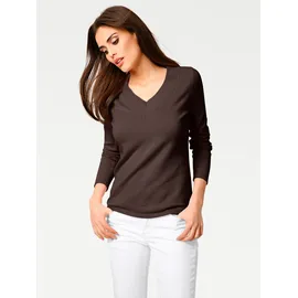 Heine V-Pullover Braun 38