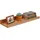 Relaxdays Wandregal 40 cm x 5 cm x 15 cm Walnuss