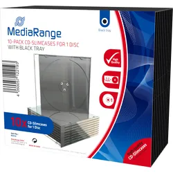 MEDIARANGE Retail-Pack CD-Slimcases single - Slim Jewel Case für Speicher-CD - K