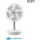 edm-product EDM 17 cm Tischventilator Weiß