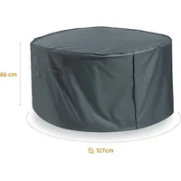 Lumaland Abdeckung für Gartentisch 127 x 66 cm robuste
