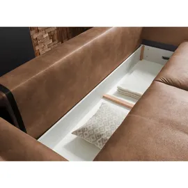 ed exciting design ED Lifestyle Dolan Lux 3D Schlafsofa Holzwerkstoff/Nosag und Bonell - 2 Jahre Gewährleistung - mind. 14 Tage Rückgaberecht