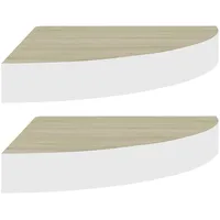 vidaXL Eckregal Wandregal 35 x 35 x 3,8 cm Weiß