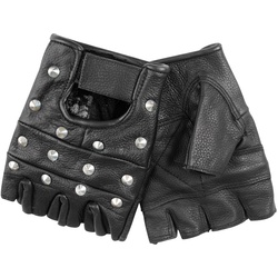 Mil-Tec Biker, Handschuhe m Nieten - Schwarz - S