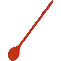 WESTMARK Silicone Kochlöffel, 28 cm, Schont die Oberfläche von Töpfen und Pfannen, Farbe: rot