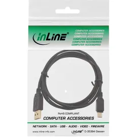 InLine USB-A auf Mini-USB 1,5 m Schwarz