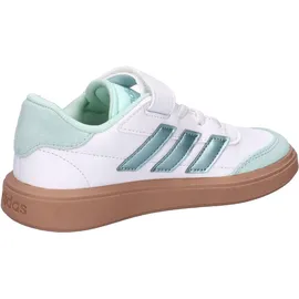 adidas Courtblock EL C Kinder Ftwr White/Magic Grey/Mint 28