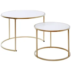 Jahnke SOL Gold Marmor rund 73,4 x 50 cm