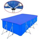 vidaXL Poolabdeckung blau 400x207 cm