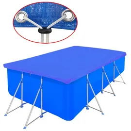 vidaXL Poolabdeckung blau 400x207 cm
