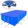 vidaXL Poolabdeckung blau 400x207 cm