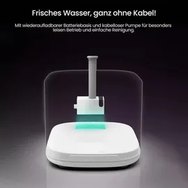 astropet Katzenbrunnen Kabellos - 2,5L Trinkbrunnen für Katze & Hunde mit App Steuerung, 5200mAh Akku, 180° Bewegungssensor, Leise Drahtlose Pumpe