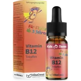 vitacrest Vitamin B12 Tropfen für Kinder ab 3 Jahren - deutsches Produkt - ohne Alkohol - 100% vegan | Vitamin B Kinder Vitamine für Kleinkinder