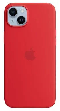 Apple Original iPhone 14 Plus Silikon Case mit MagSafe Product(RED)