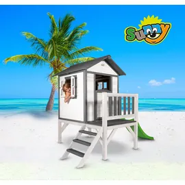Axi Spielhaus Lodge XL grau/weiß C050.002.00