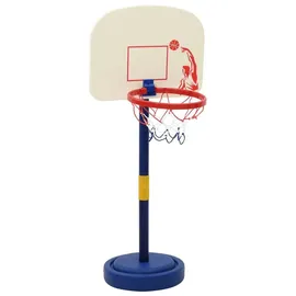 vidaXL Basketballkorb Blau/Gelb/Weiß 90 x 121 cm