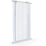 RAMROXX Absperrgitter Treppenschutzgitter Metall weiß verstellbar 72 -86cm 120cm hoch