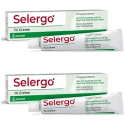 Selergo Doppelpack 1% Creme zur Behandlung von Hautpilz 2X40 g Creme