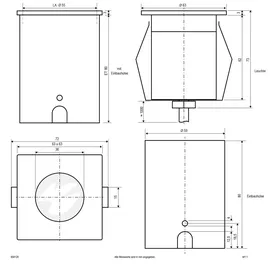 EVN Lichttechnik Bodeneinbauleuchte 2W 3000K Aluminium Edelstahl Glas Stahl