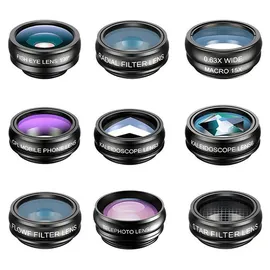 Apexel 10-in-1 Clip Objektiv Set schwarz