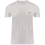 Lacoste V-Shirt, (1 tlg.), weiß