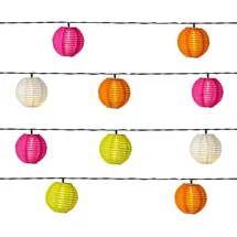 MARELIDA LED Solar Lichterkette Lampions 8 Funktionen 4,5m Garten Balkon